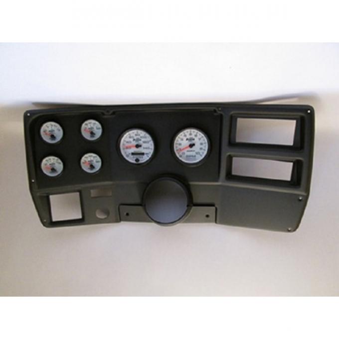 Chevy or Gmc Truck Classic Dash Complete Six Gauge Panel With Autometer Phantom II Electric Gauges, 1970-1981