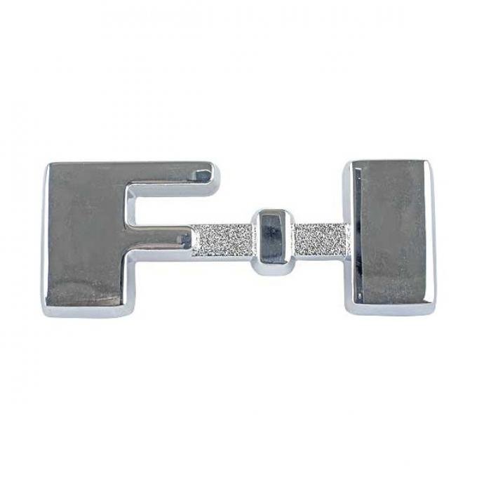 Ford Pickup Truck Cowl Side Nameplate - F-1 - Die Cast Chrome Plated