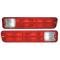 El Camino Taillight Lenses, With Attached Rear Bulb Housings, 1979-1987