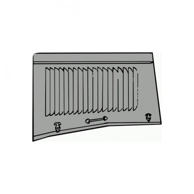 Hood - Complete - Plain Tops - Stock Sides - With 32 CenterStrip - Steel - U.S. Made - Ford Pickup Truck