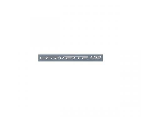 Corvette Fuel Rail Letter Set, LS3, Gloss White, 2008-2013