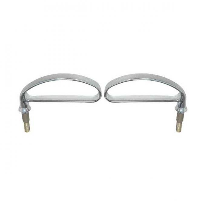 Hood Handles - Die Cast - Chrome - Ford Passenger