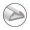 Model A Ford Top Moulding - Front - Aluminum - 5/8 Wide - 5Foot Piece