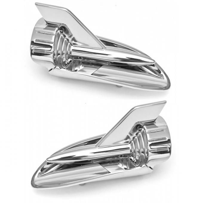 Chevy Hood Rockets, Chrome, Best, 1957