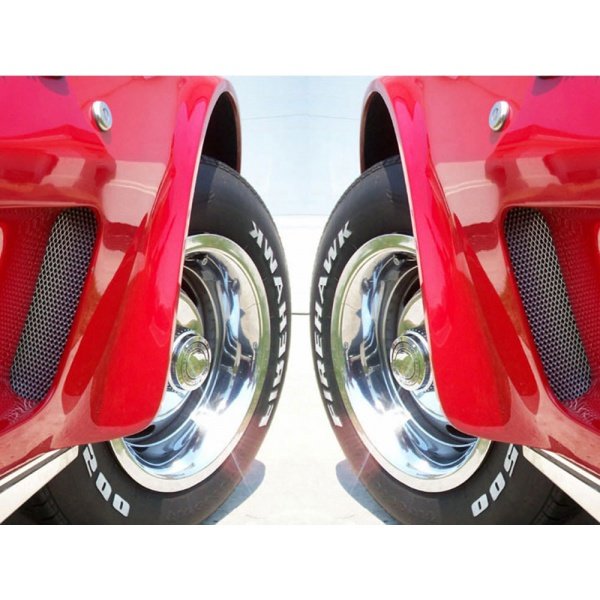 Corvette America Pair Of Side Fender Louvers Grills For 1980-1982 C3 – Black, RH & LH