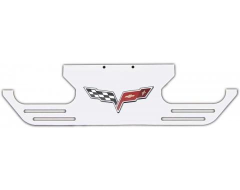 Corvette Exhaust Plate, Billet Aluminum, Vented, 2005-2009