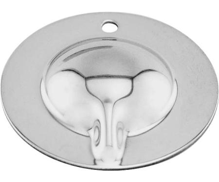 Model A Ford Crank Hole Cover - Stainless Steel