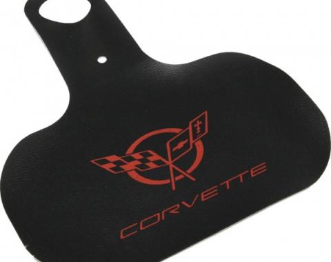 Corvette Gas Filler Paint Protector, With Red Emblem, 1997-2004