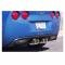 Corvette Exhaust System, With Quad Round Tips, Fusion, For Cars With NPP, B&B, 2009-2011