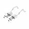 Borla Exhaust Systems NPP S-Type Rear Section Exhaust, 4 Rolled Round Intercooled Angle Cut Polished Tips| 11902 Corvette Z06 2015-2017