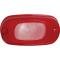 Backup Light Lens - Red Plastic Outer With White Plastic Center - Mercury