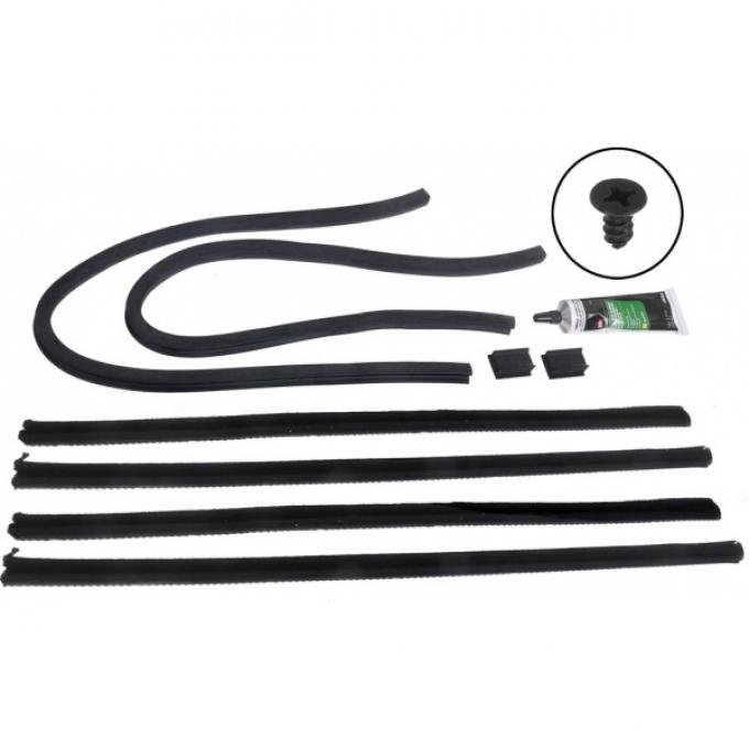 Model A Ford Door Window Channel Kit - Fordor Sedan - Rear Doors