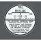 Full Size Chevy Tire Inflation Glove Box Decal, 1958-1962