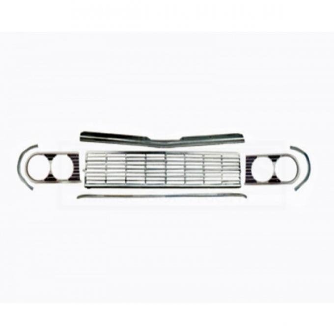 Chevelle And Malibu Grille, Molding, Headlight Extension, Kit, Standard, 1964