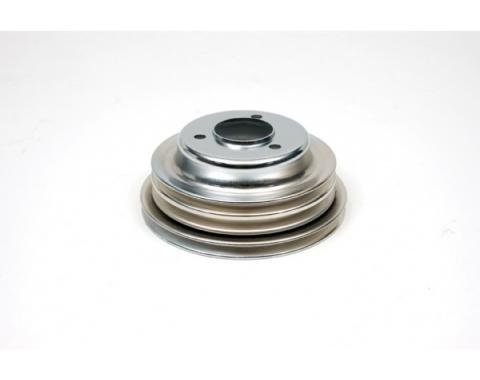 Camaro Crankshaft Pulley, Big Block, Three Groove, Chrome, 1969