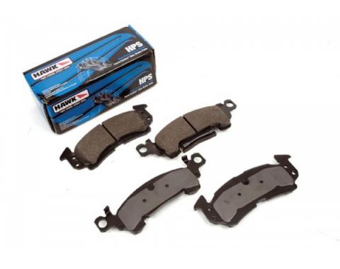 Camaro Disc Brake Pads, Front, HPS Performance, Hawk, 1969-1981