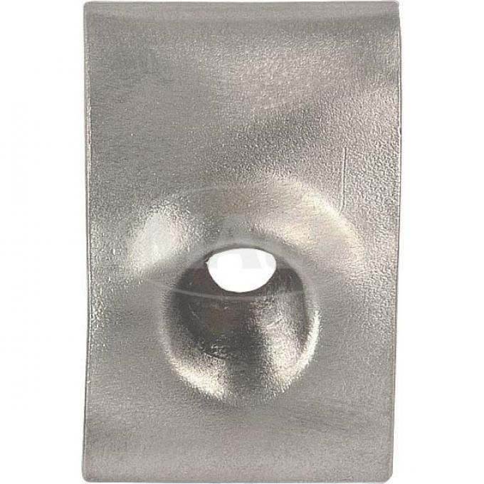 Ford Thunderbird Windshield Moulding Joint Cover, Windshield Lower Garnish Moulding, Inside At Center, 1955-57