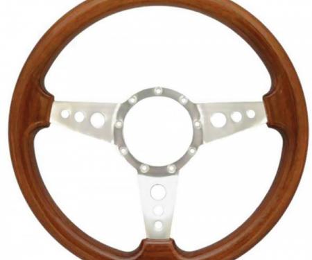 Firebird Steering Wheel, Volante S9, Walnut Wood Finish, 1967-2002