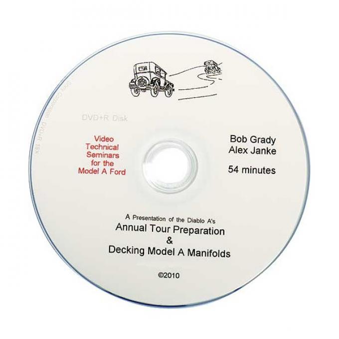 Model A Technical Help DVD - Annual Tour Preparation - 38 Steps - 54 Minutes