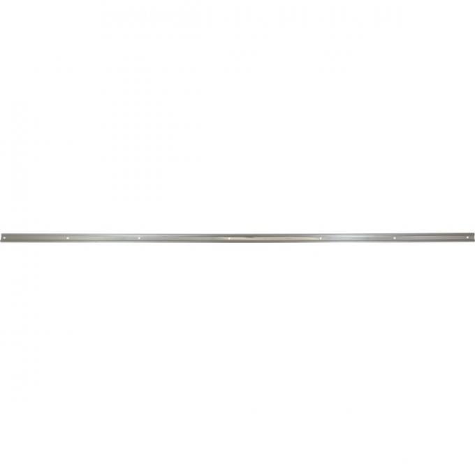 Ford Pickup Truck Bed Strip Set - Polished Stainless Steel - 7 Pieces - For Long, 8' Bed With Square-Punched Holes