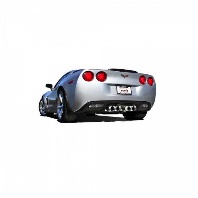 Corvette Mufflers, Borla, Touring Series, With Quad Round Tips, 2009-2010