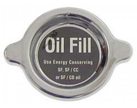 Firebird Oil Filler Tube Cap, Chrome, 1967-1969