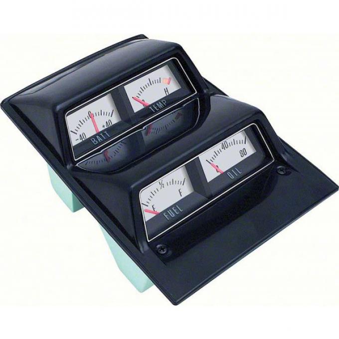 Nova Gauge Assembly, Console, Silver, 1968-1974