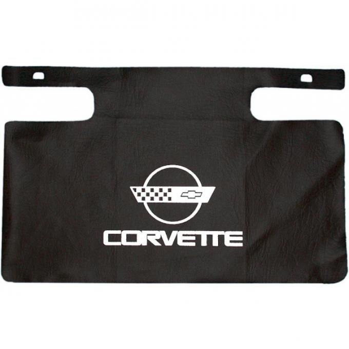 Corvette Gas Filler Paint Protector, With White Emblem, 1984-1996