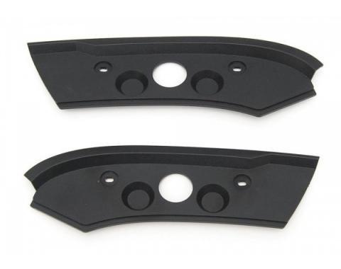 Corvette Roof Latch Trim Plate, Coupe, Late 1986-1988