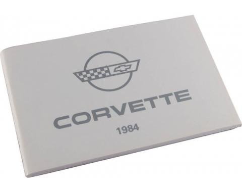 Corvette Owners Manual, 1984