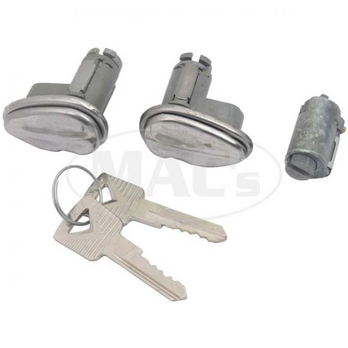 Door and Trunk Lock Set, 53-59 Ford