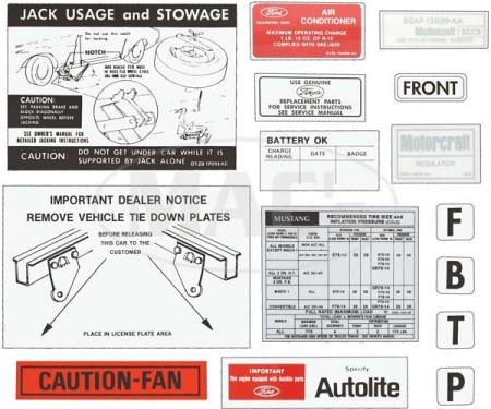 Decal Kit - 1972 Mustang