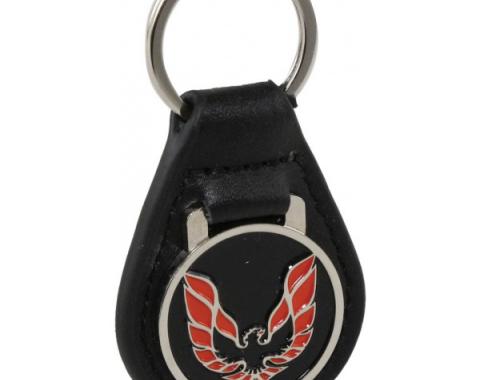 Firebird Key Ring, Black With Red Logo