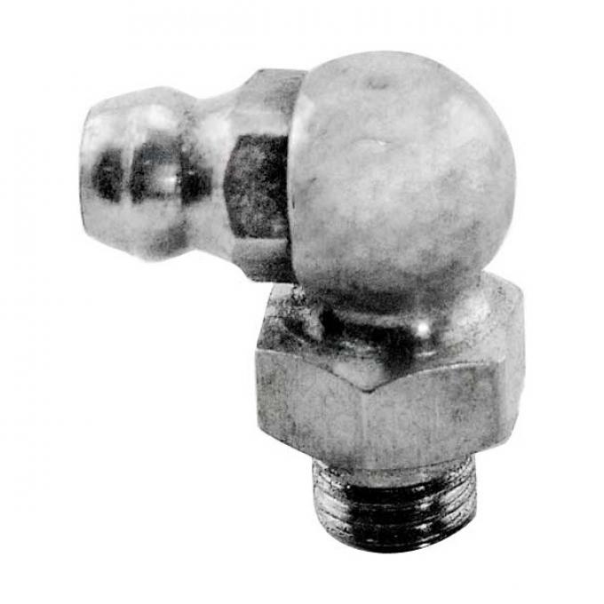 Grease Fitting - Stainless Steel - 1/4-28 - 90 Degree - Modern