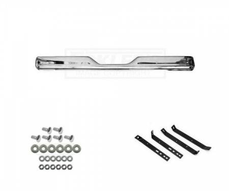 Chevy or GMC Truck Rear Bumper Kit, Chrome, Show Quality, Fleetside, 1963-1966