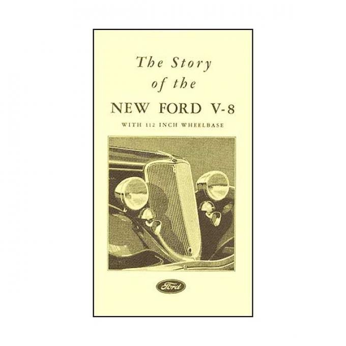Sales Brochure - The Story Of The New Ford V-8 - 12 Page Booklet - Ford Passenger Car