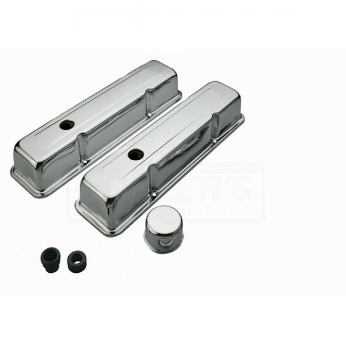 Camaro Chrome Valve Cover, Small Block, Kit, 1967-1986