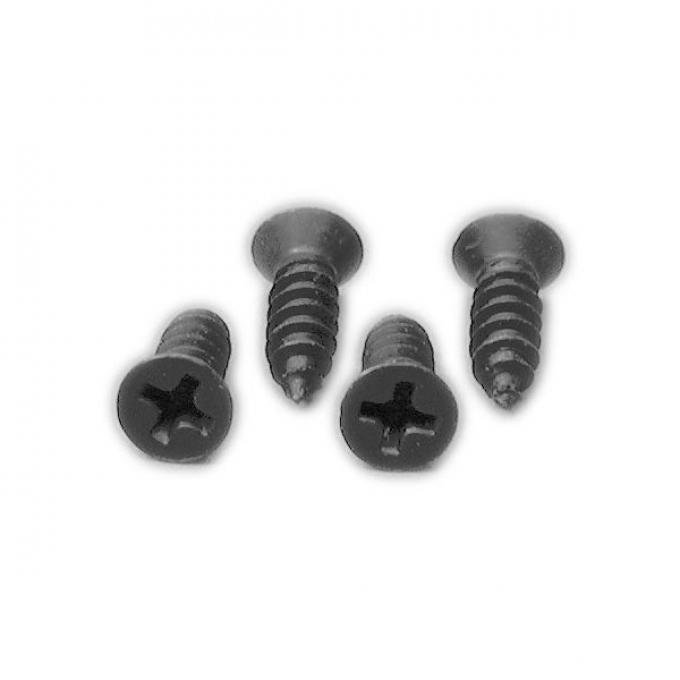 Corvette Gas Lid Bezel Screw Set, 4 Piece, 1968-1977