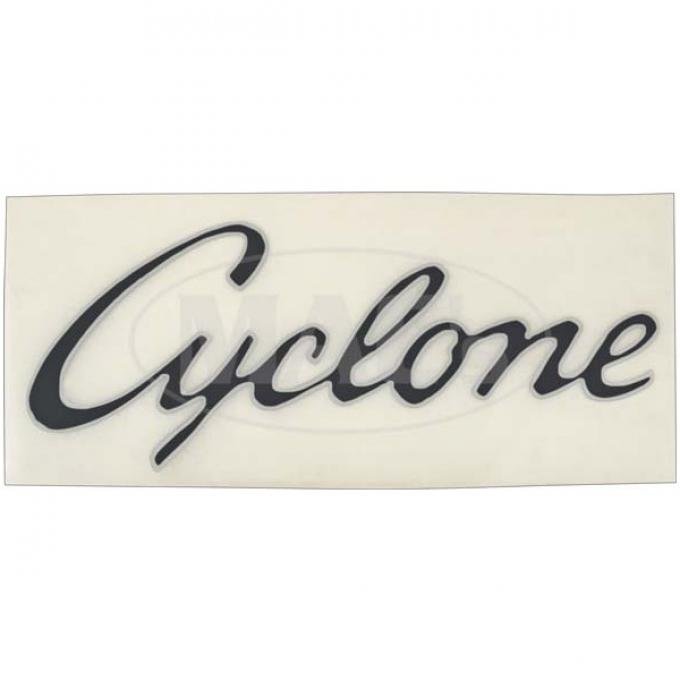 Cyclone Quarter Panel Decals - Black With Silver Border