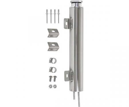 Radiator Overflow Tank - 1-1/4 Pint Capacity - Polished Stainless Steel - 13 - Ford & Mercury