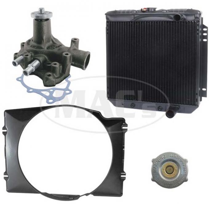 69 Fairlane/Ranchero Cooling Kit (3 Row-351 AC) 24in Rad