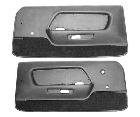 Ford Mustang Door Trim Panels - Black - Deluxe Interior