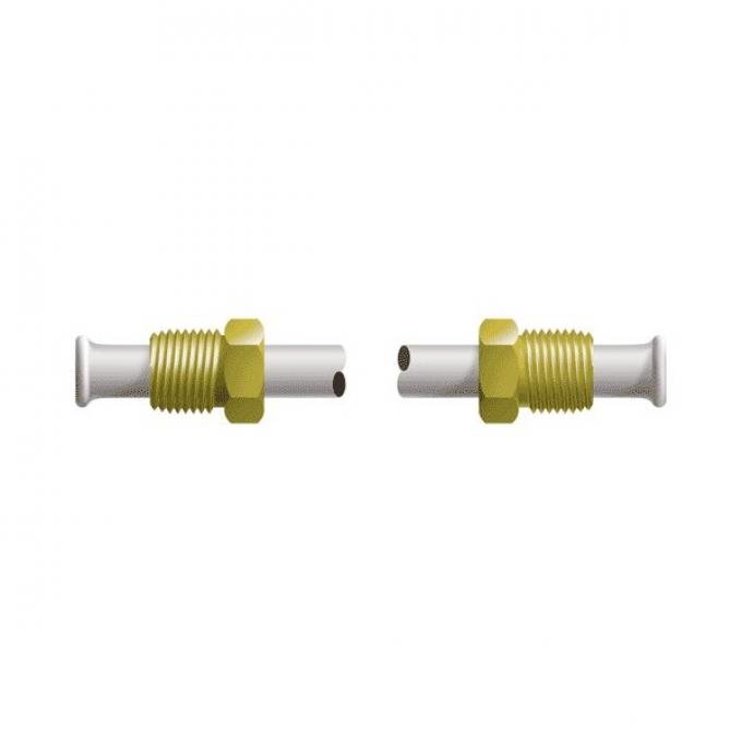 Brake Line - Steel - 1/4 Tubing With 2 Fittings - 72 Length- Ford