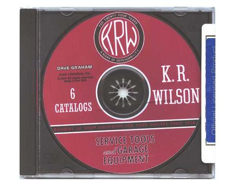 Model T Ford K. R. Wilson Service Tools & Garage Equipment - 6 Catalogs On A CD-ROM Disc - In PDF Format