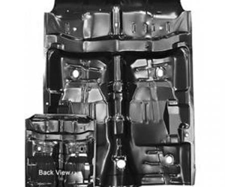 El Camino Full Floor Pan With Hump & Braces, 1968-1972