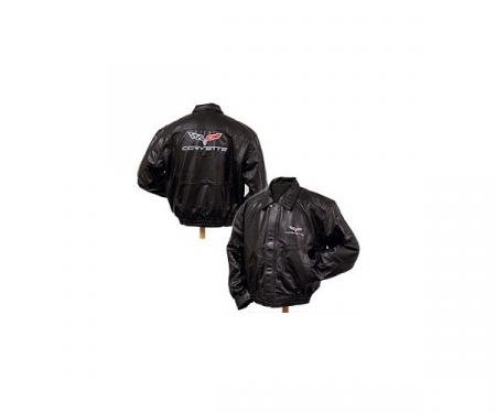 Corvette Lambskin Bomber Jacket, With C6 Logo