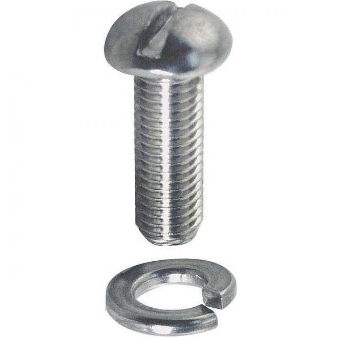 Model A Ford Tail Light Bracket Screw & Lock Washer Set - 4Pieces - Stainless Steel - For Mounting Tea Cup Style Bracket