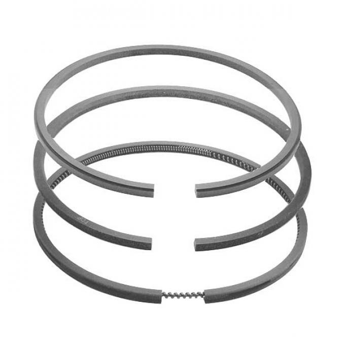 Piston Ring Set - 3 Ring Type - 4 Cylinder Ford Model B - 3.875 Bore - Choose Your Size