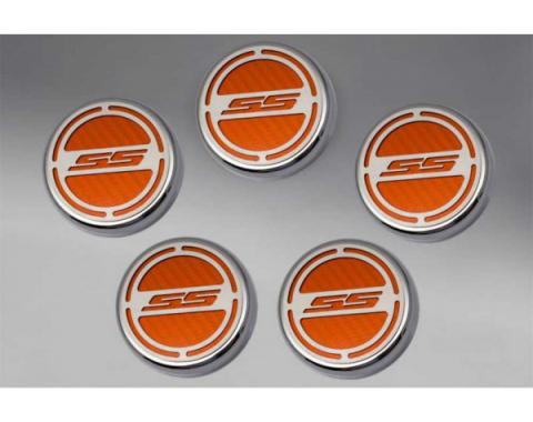 American Car Craft, Engine Cap Cover Set, V8, Carbon Fiber Look| 376768 Camaro SS 2010-2015