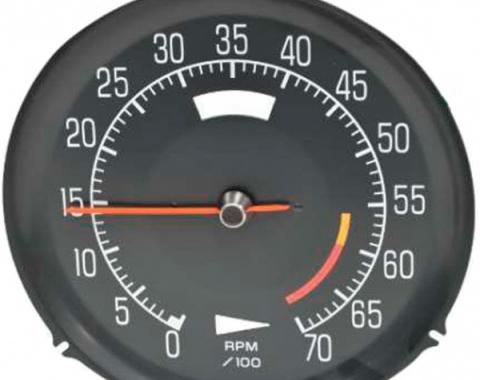 Corvette Tachometer, L82 6000 Red Line, 1975-1977